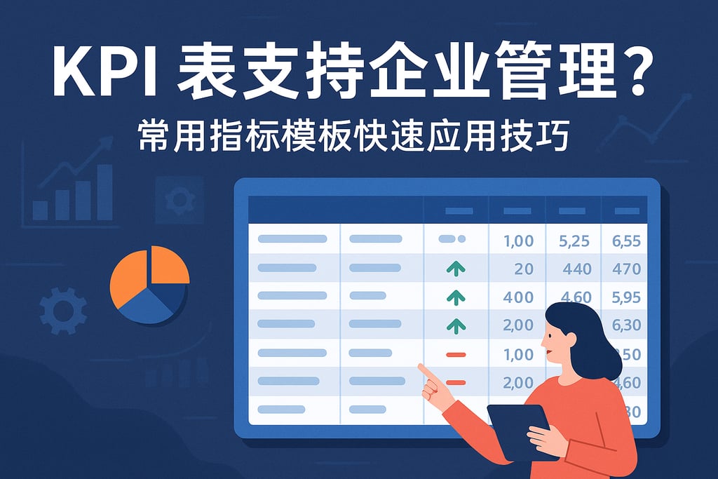 KPI Tables如何支持企业管理？常用指标模板快速应用技巧